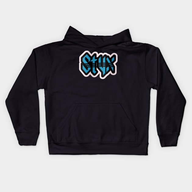 Styx Font Kids Hoodie by Mark Fabian